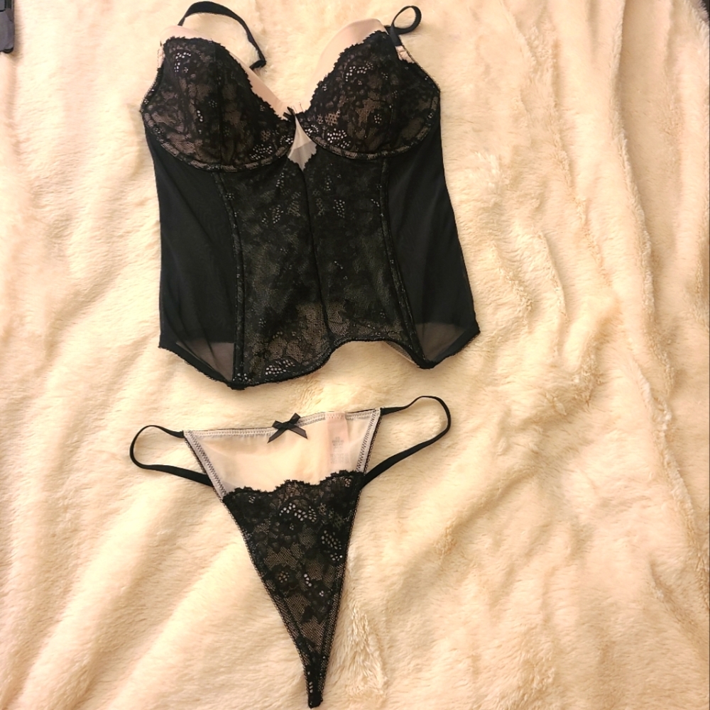Victorias Secret corset top + panties